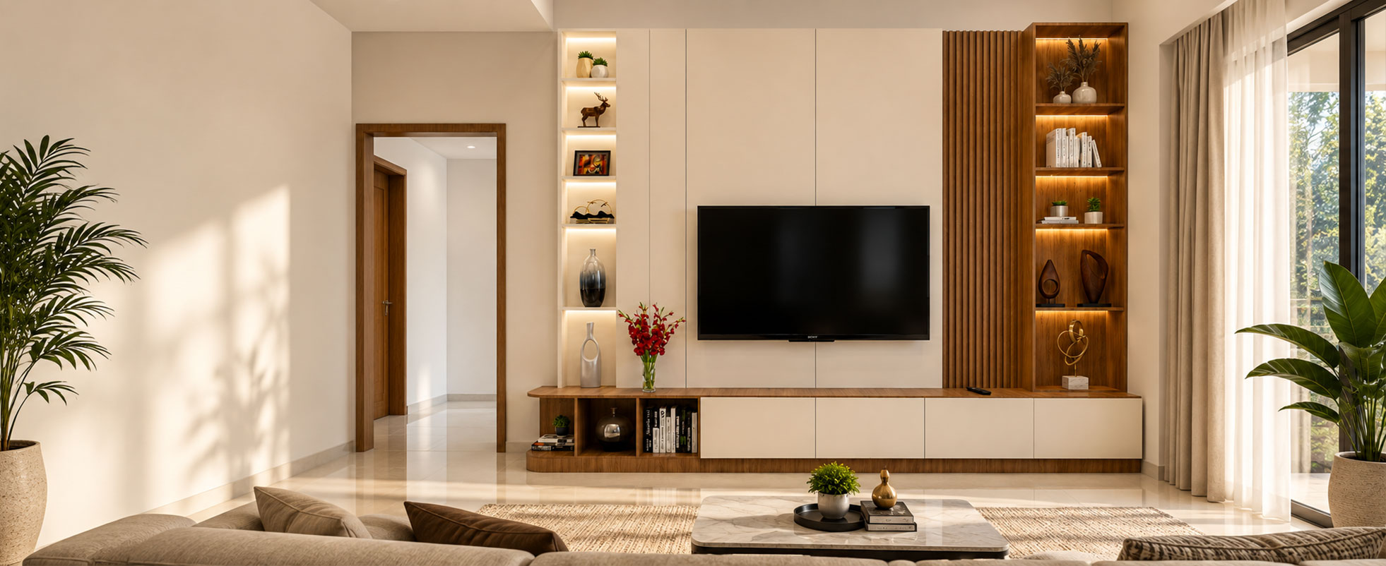 Luxury living room interior